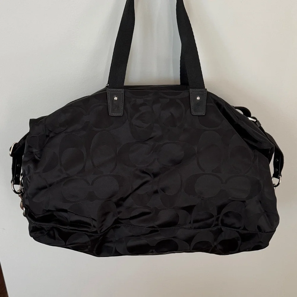 Coach Black Travel Weekender Bag - Picture 4 of 8